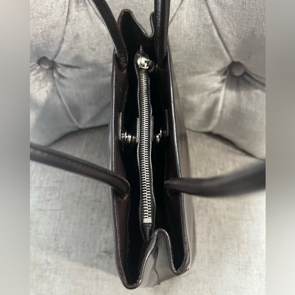 Authentic Prada Brown Leather Shoulder Bag - EUC - Picture 6 of 11